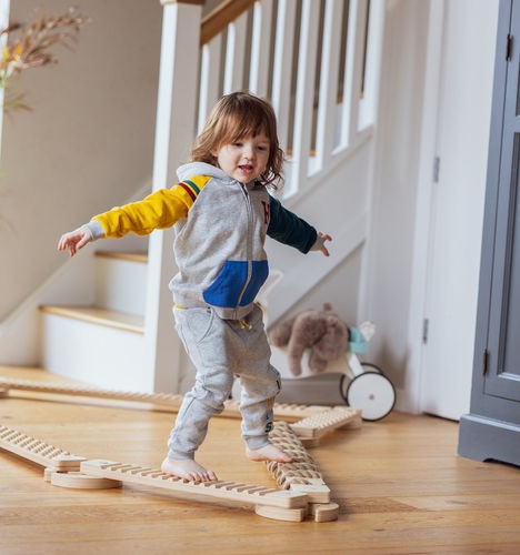 TipiToo Kleine Evenwichtsbalk 3-delig Met Jute Touw by Ette Tete