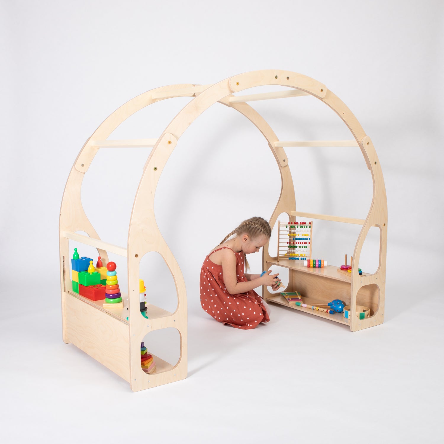 Montessori Speelstandaard Speelgoedrek Voor Kinderen Duurzaam by Montessori House Bed