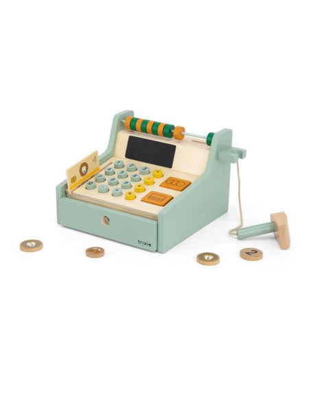 Houten Kassa Speelgoedwinkel Verkoopset Met Accessoires by Trixie Baby