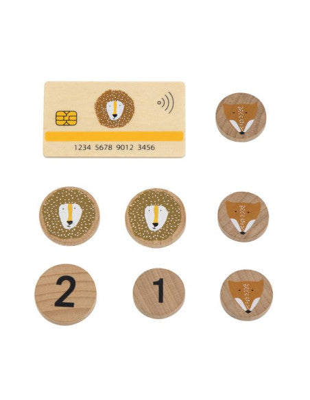 Houten Kassa Speelgoedwinkel Verkoopset Met Accessoires by Trixie Baby