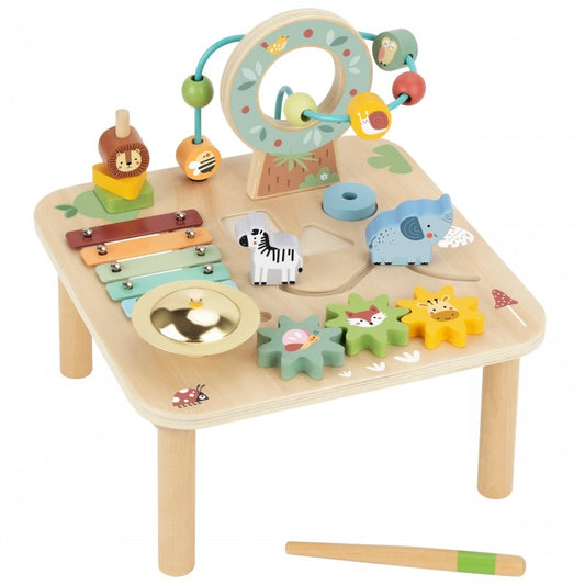 Houten Educatieve Speeltafel Sensorisch Doolhof 5in1 by Woopie Let's Go Green