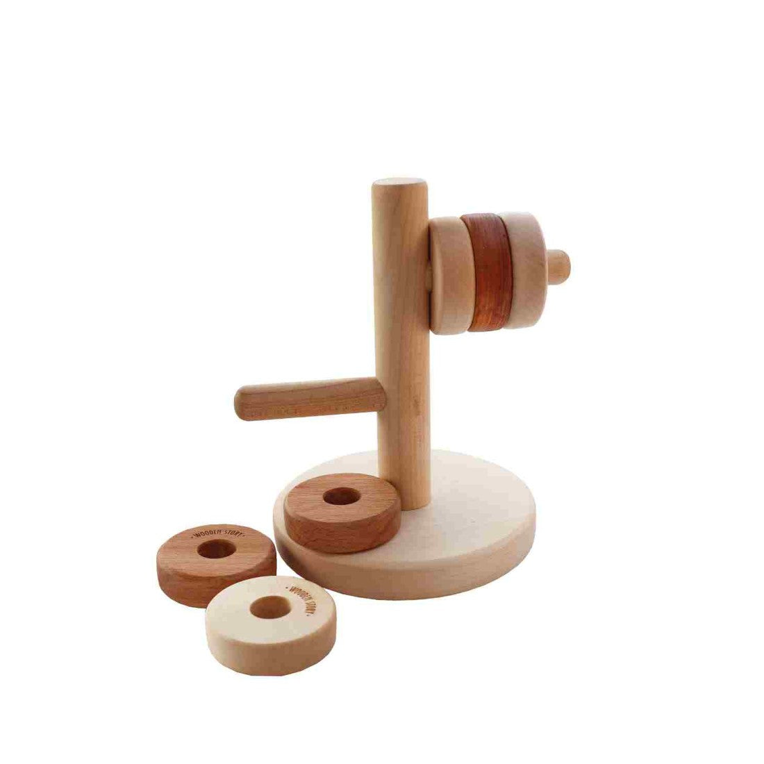 Houten Horizontale Toren Puzzel Ontwikkeling Motoriek by Wooden Story
