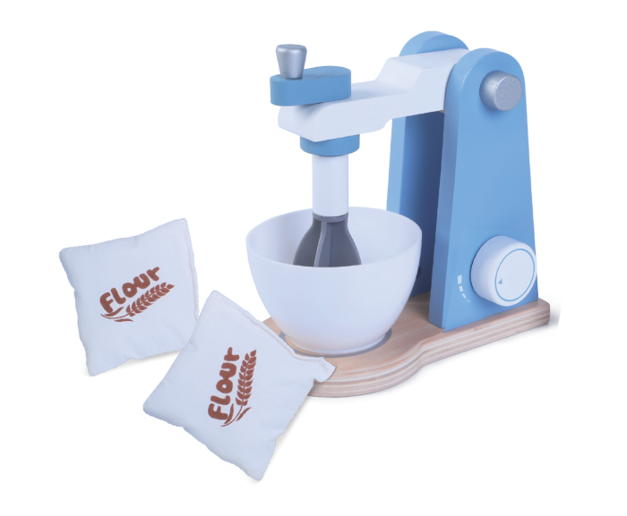 Houten Mixerset Voor Creatief Bakspel Kinderspeelgoed by Gerardo's Toys