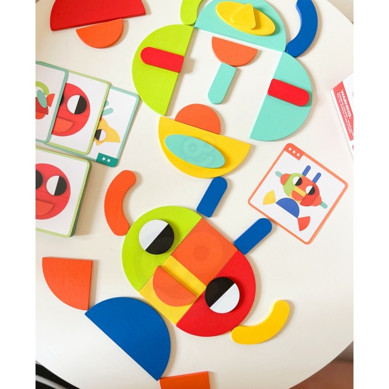 Montessori Houten Puzzel Vormpuzzels Educatieve Speelset by Woopie Let's Go Green