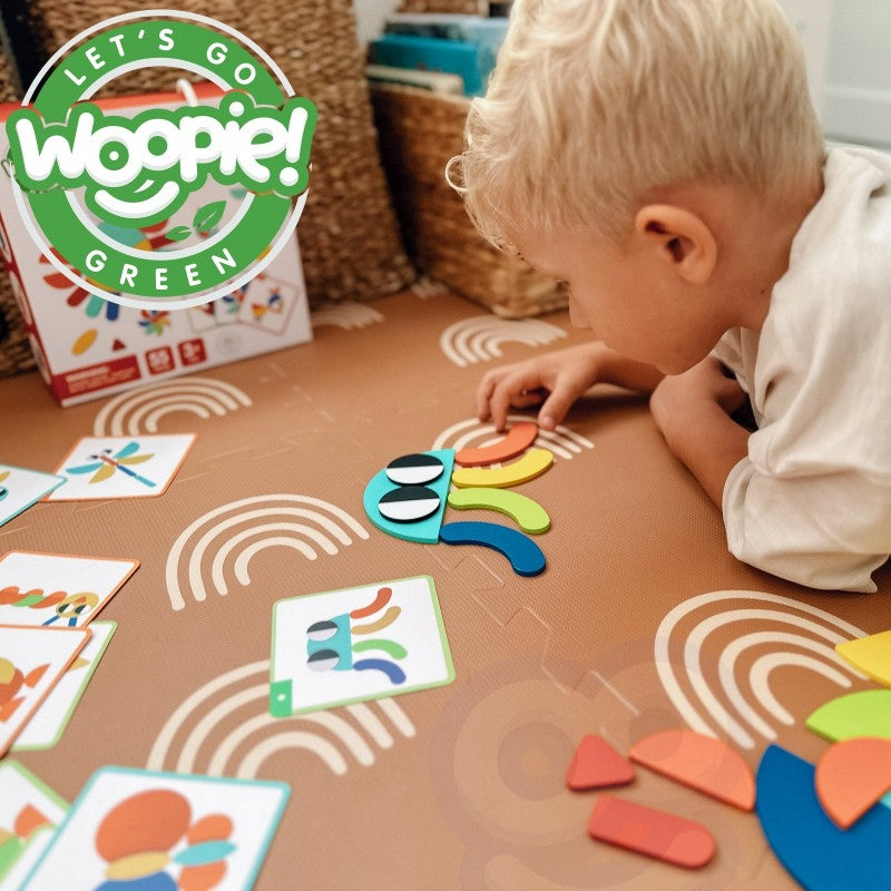 Montessori Houten Puzzel Vormpuzzels Educatieve Speelset by Woopie Let's Go Green