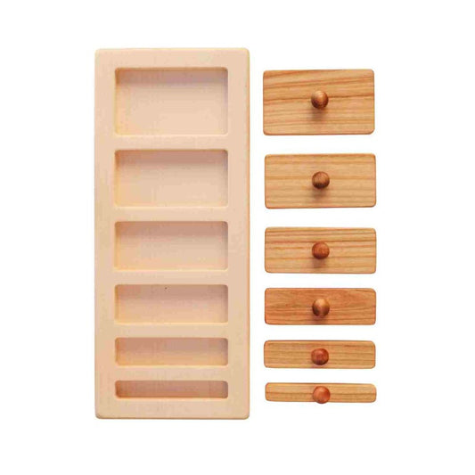 Houten Legpuzzelblokken Breed En Smal Educatiefspeelgoed by Wooden Story
