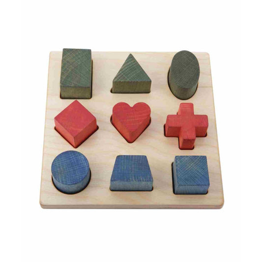 Houten Vormenpuzzel Kleuren Ontwikkelt Handvaardigheid by Wooden Story