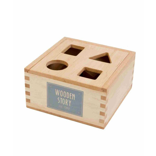 Houten Vormen Sorteerdoos Educatief Speelgoed Natuur by Wooden Story