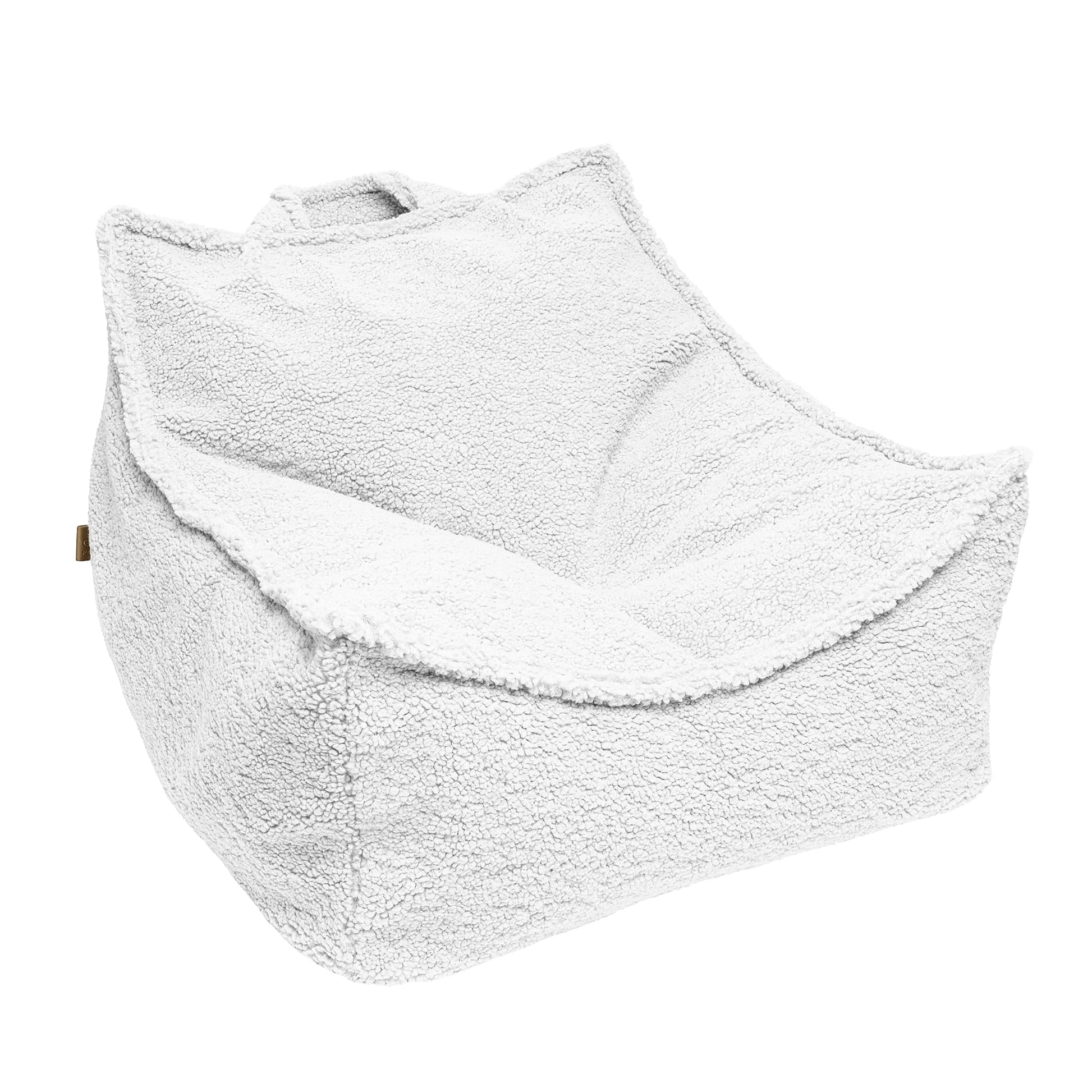 Poefje Voor Kinderen Witte Zachtebekleding Duurzaam by MeowBaby
