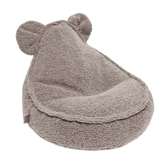 MeowBaby BearlySako Poef Teddybeer Grijs Luxevoering by MeowBaby