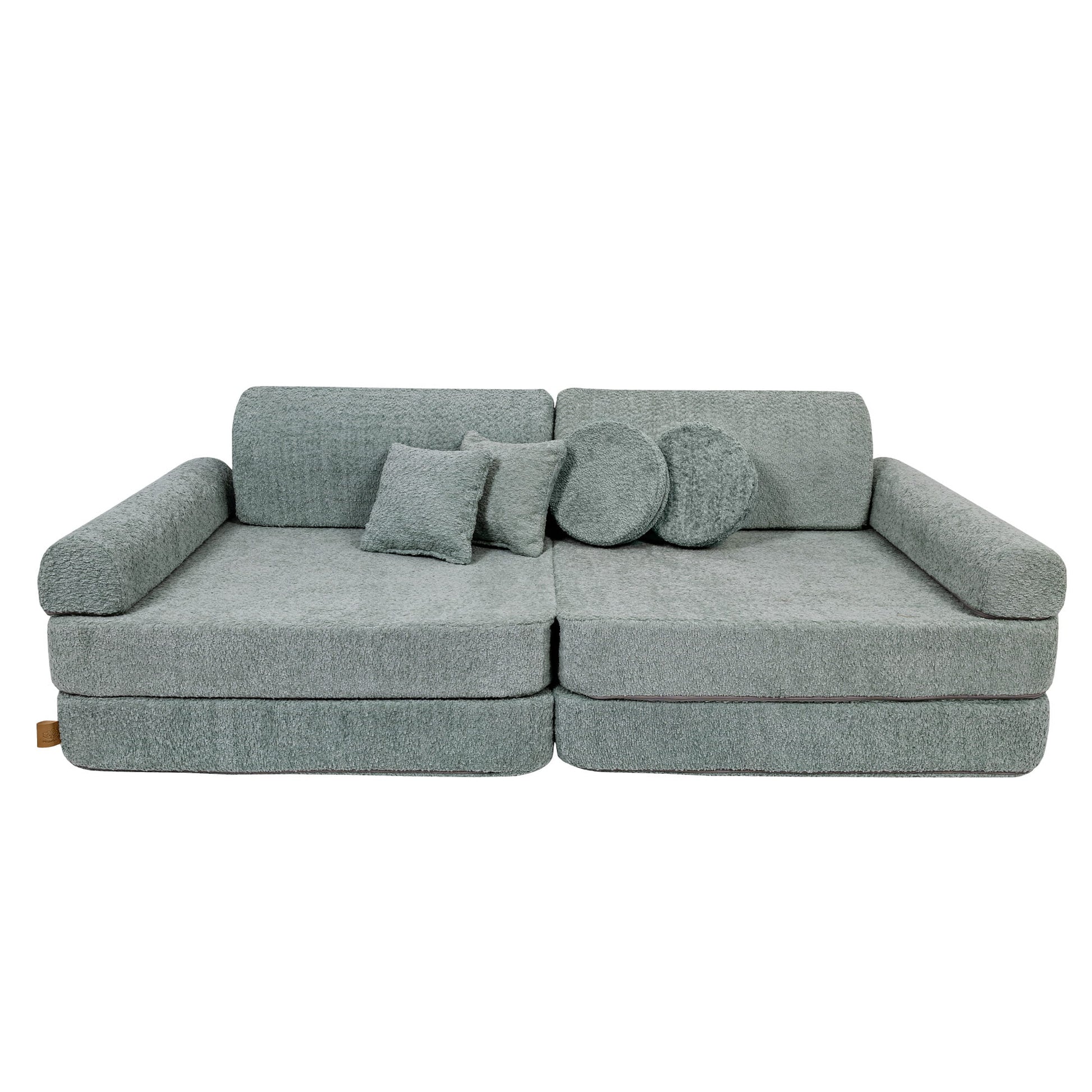 Modulair Kinderbank Premium Bouclé Muntkleur Bekleding by MeowBaby