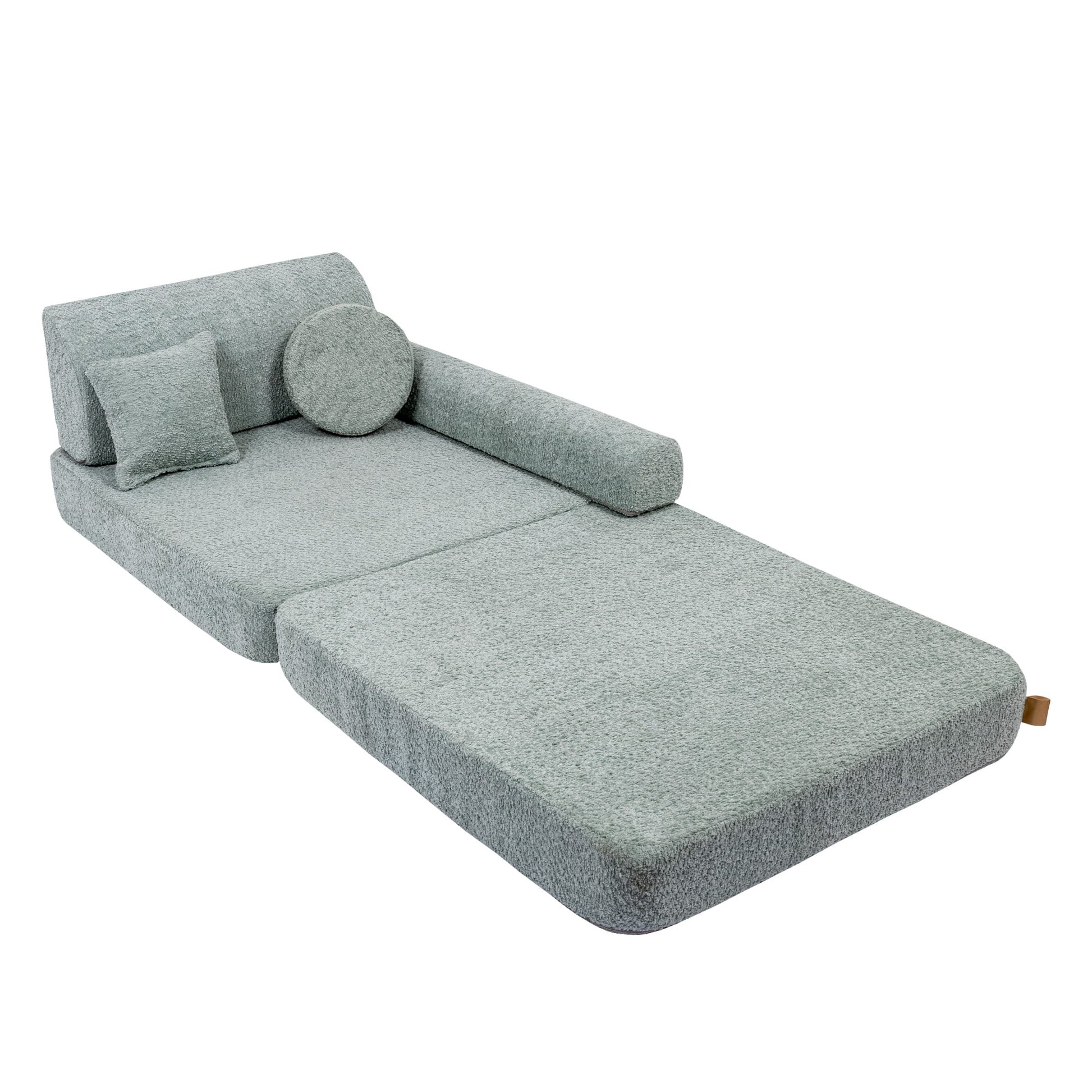 Modulair Kinderbank Premium Bouclé Muntkleur Bekleding by MeowBaby