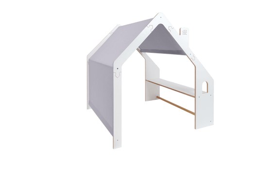 HoutenSpeel Speelhuis WitMet BlauweDak Decoratie Kinderen by MeowBaby