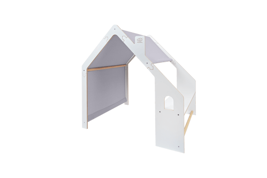 HoutenSpeel Speelhuis WitMet BlauweDak Decoratie Kinderen by MeowBaby