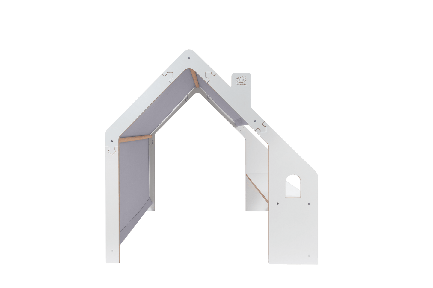 HoutenSpeel Speelhuis WitMet BlauweDak Decoratie Kinderen by MeowBaby