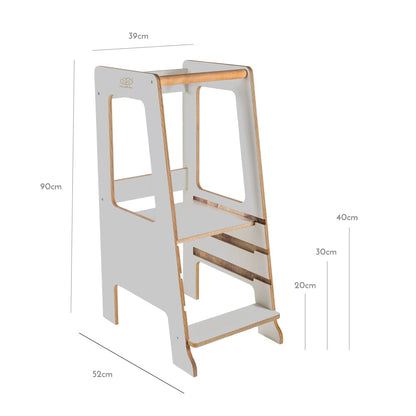 Multiplex Keukenhulp Scandinavisch Grijs DrietrapsVerstelling by MeowBaby