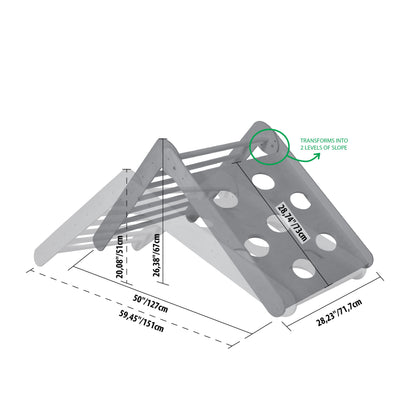 Montessori Klimdriehoek Inklapbaar 2in1 Ruimtebesparend by Montessori House Bed