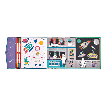 Magnetische Multiplay Speelset Ruimte Tekenen Puzzels by Floss & Rock