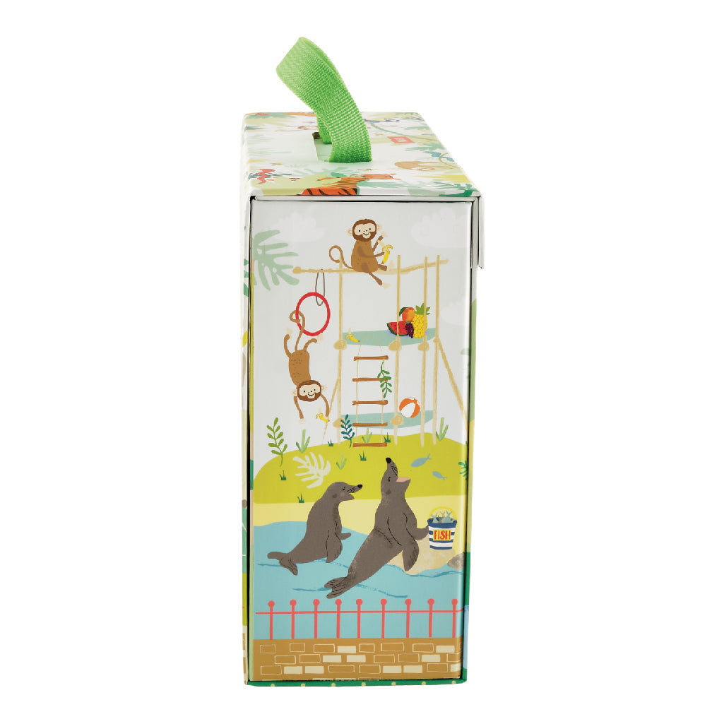 Houten Speelbox Dieren Jungle Reisbaar Vervoerbaar by Floss & Rock