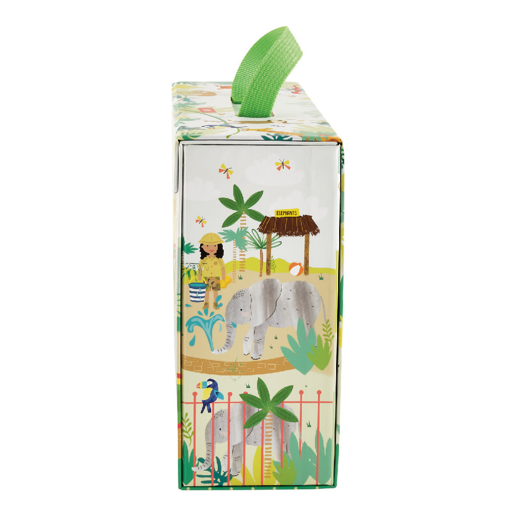 Houten Speelbox Dieren Jungle Reisbaar Vervoerbaar by Floss & Rock
