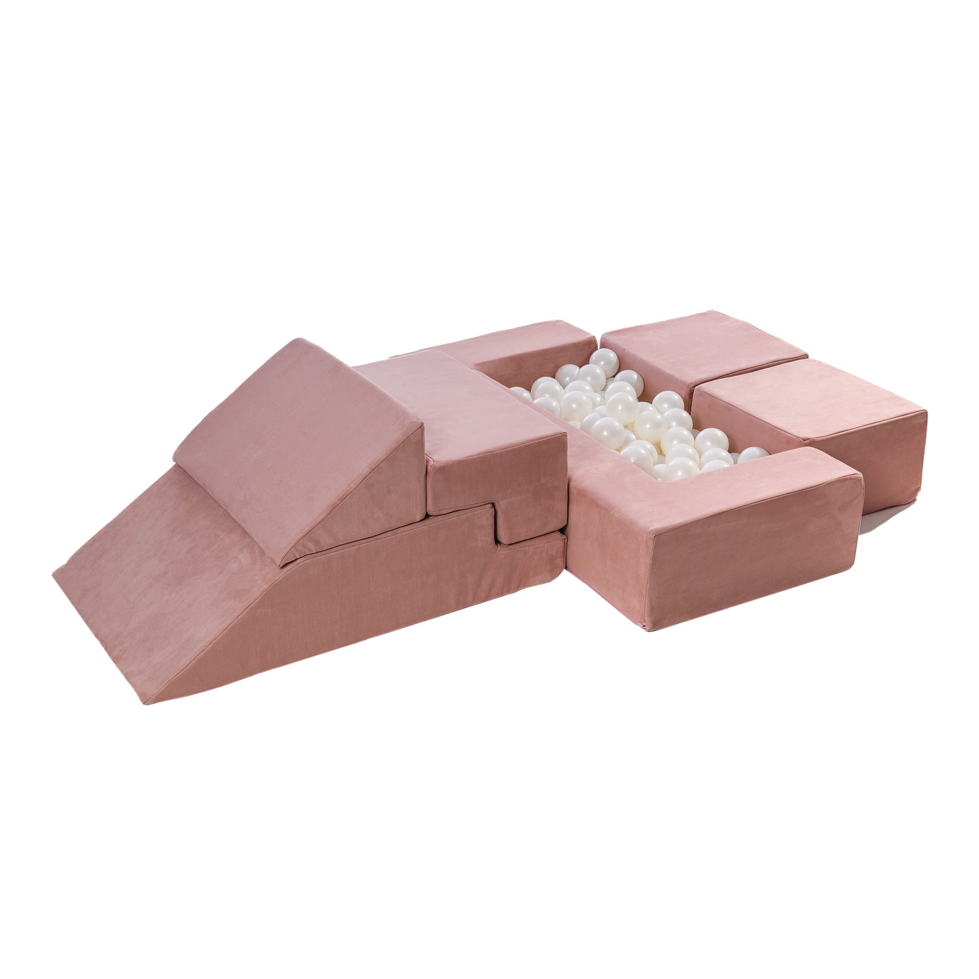 MeowBaby Zachte Blokken Speelset Roze Multifunctioneel by MeowBaby