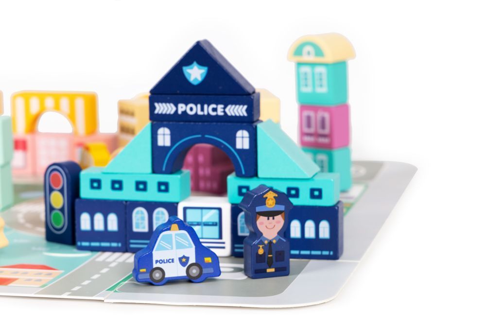 Houten Bouwblokken Voor Stadsbouwsets Educatieve Collectie by ECOTOYS