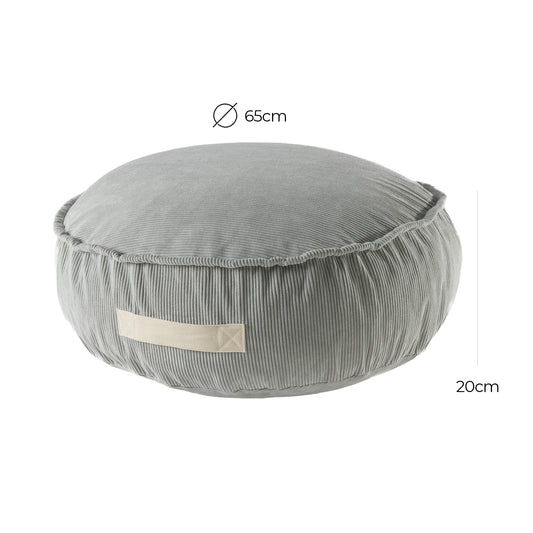 Korduroy Poef Ronde Kinderkamer Zitgelegenheid Kwaliteit by MeowBaby