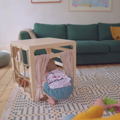 Klimkubus Met Houten Raam BewegingsBevorderendEducatief by Ette Tete