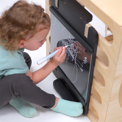 Houten Klimkubus Met Touwvenster Voor Kleuterplezier by Ette Tete