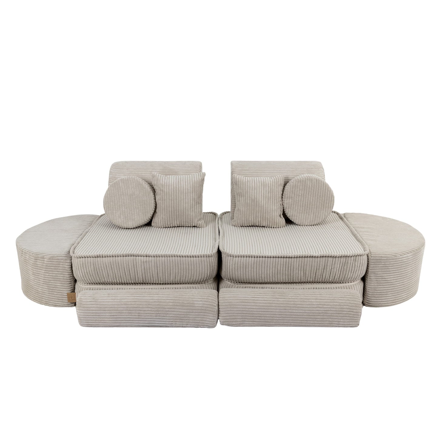Modulair Kinderbankstel Comfortabel Ecru Zacht Bekleed by MeowBaby
