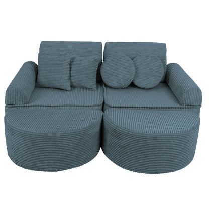 Modulaire Kinderbank Turkoois Comfort Hoogwaardig Ontwerp by MeowBaby