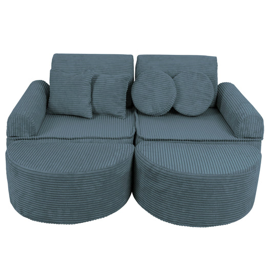 Modulaire Kinderbank Turkoois Comfort Hoogwaardig Ontwerp by MeowBaby