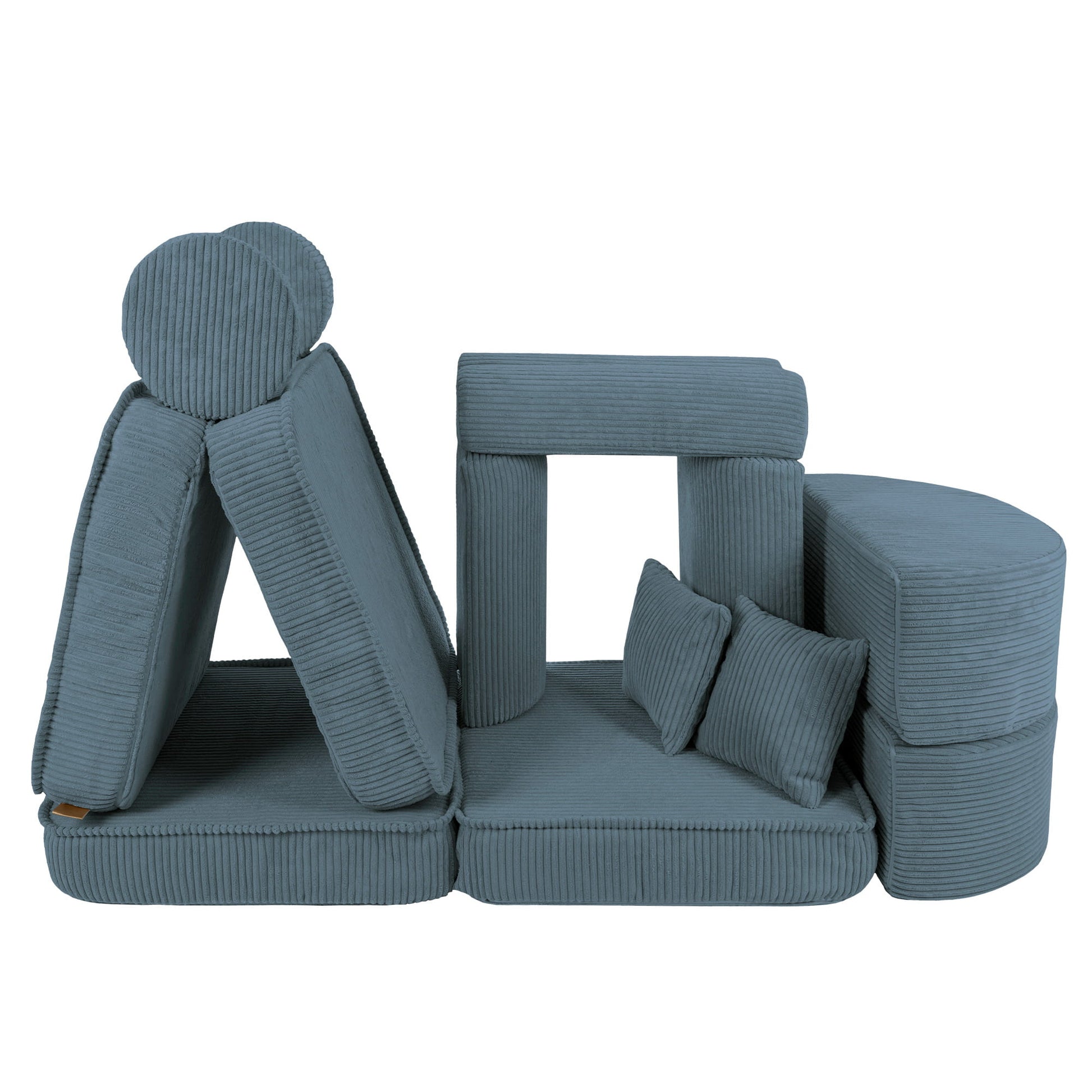 Modulaire Kinderbank Turkoois Comfort Hoogwaardig Ontwerp by MeowBaby