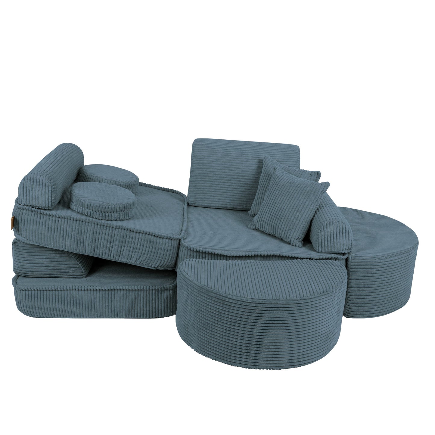 Modulaire Kinderbank Turkoois Comfort Hoogwaardig Ontwerp by MeowBaby