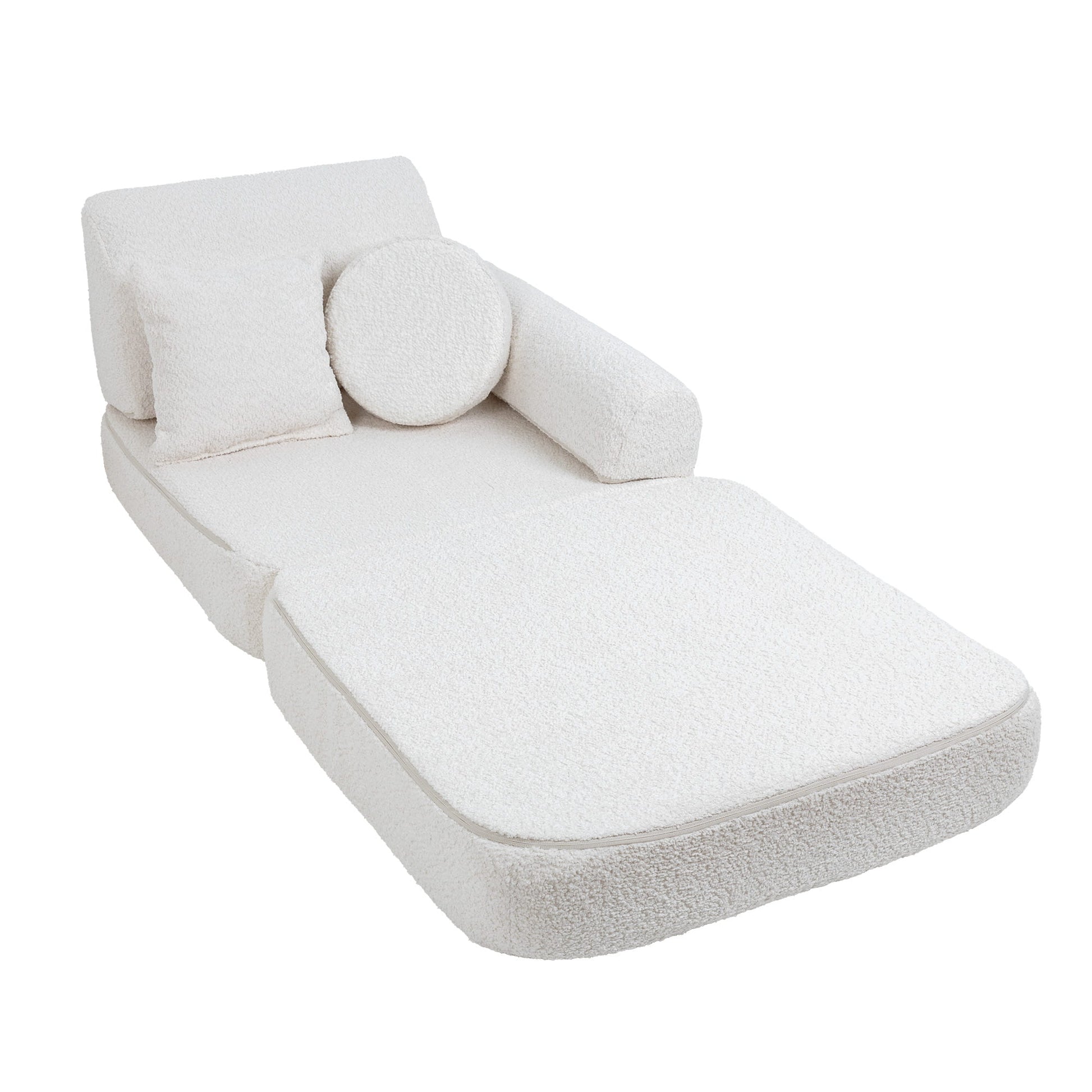 Modulaire Kinderbank Bouclé Wit Moderne Zitcomfort by MeowBaby