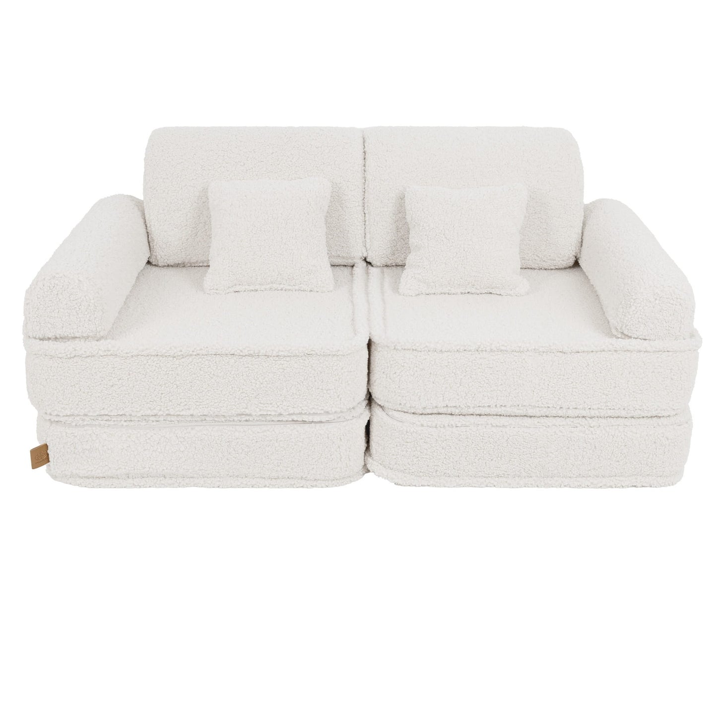 Modulaire Kinderbank Bearly Crèmekleur Zacht Comfortabel by MeowBaby