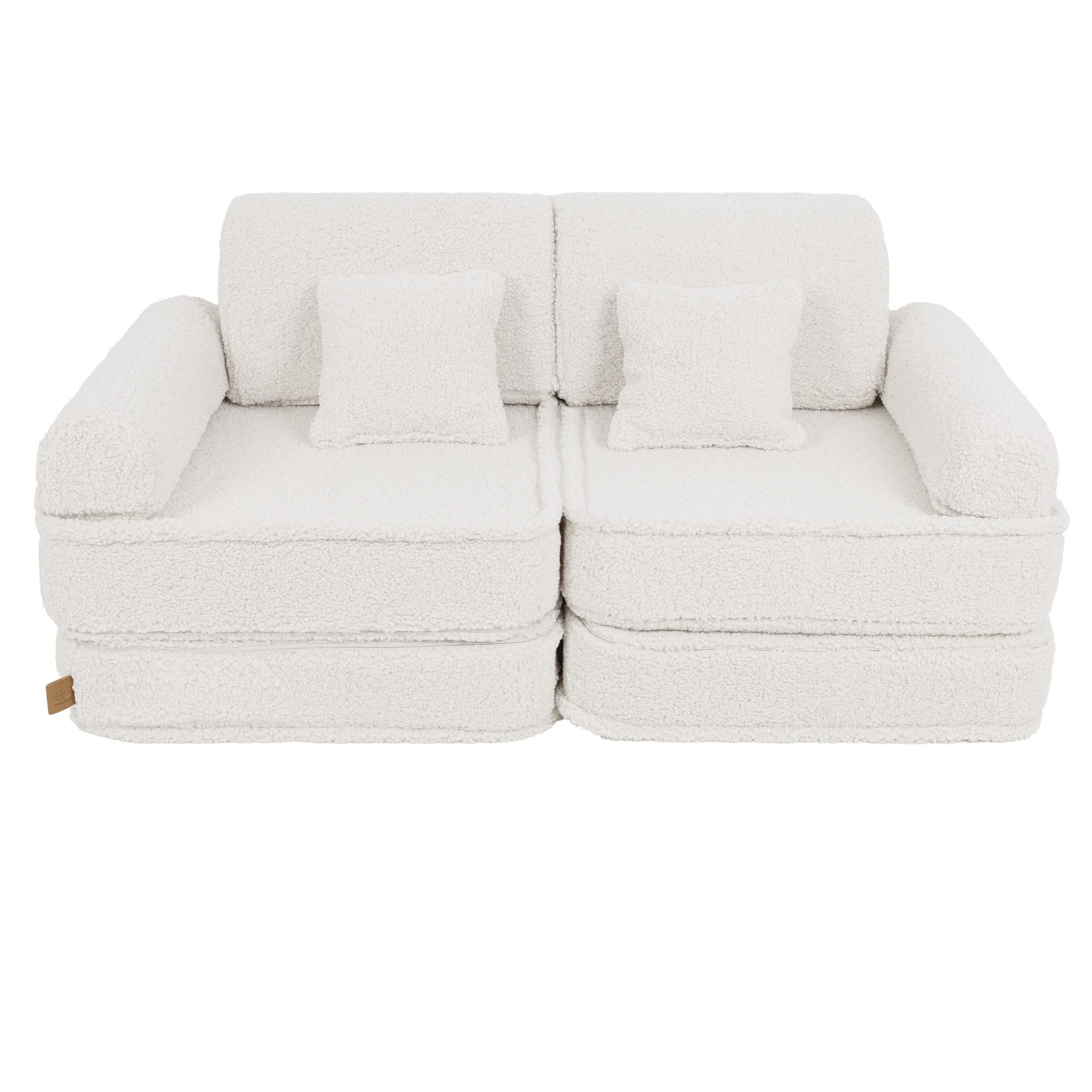 Modulaire Kinderbank Bearly Crèmekleur Zacht Comfortabel by MeowBaby