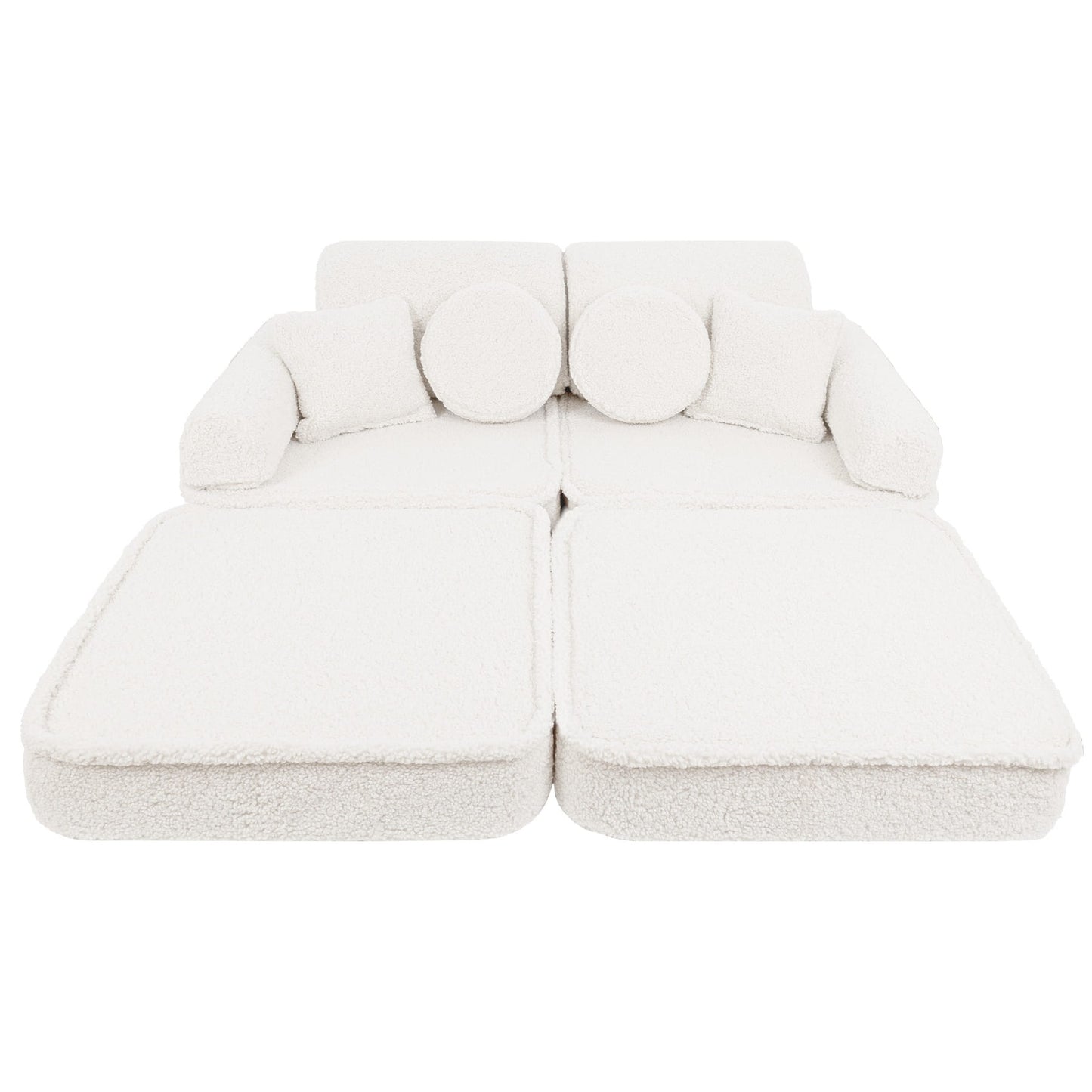 Modulaire Kinderbank Bearly Crèmekleur Zacht Comfortabel by MeowBaby