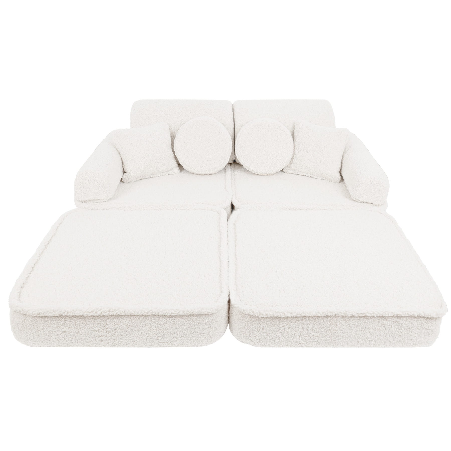 Modulaire Kinderbank Bearly Crèmekleur Zacht Comfortabel by MeowBaby