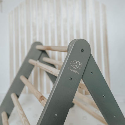 Houten Piklerladder Grijs Montessori Bewegingsvriendelijk by MeowBaby