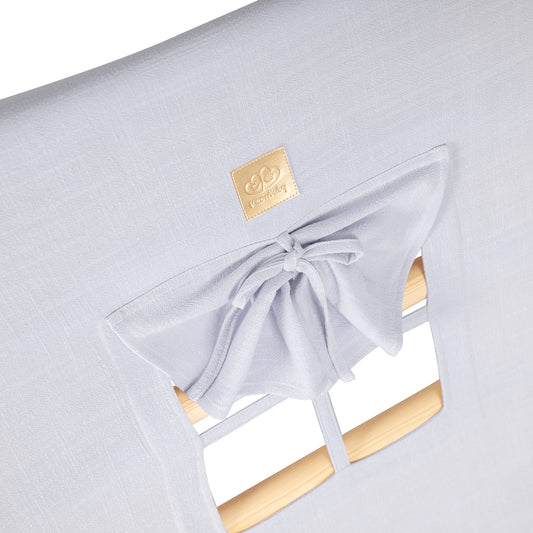 Houten Speelhuis Met Blauwgrijze Tentbescherming Compleet by MeowBaby