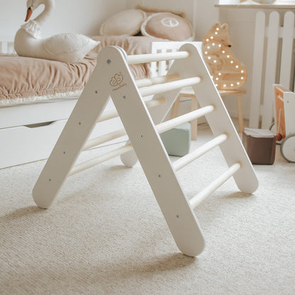 Houten Pikler Klimladder Speelruimte Montessori Wit by MeowBaby