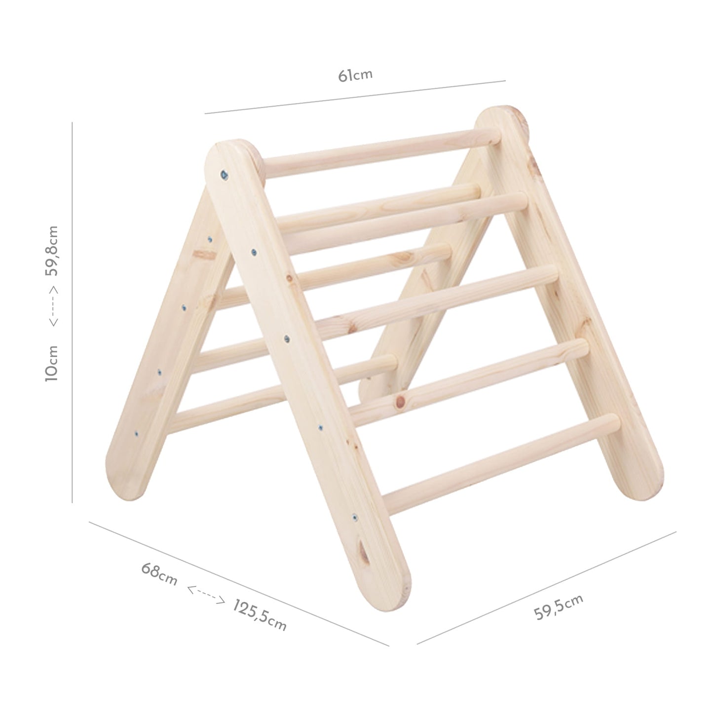 Natuurhouten Ladderhuis Roze Beschermhoes Voor Kinderen by MeowBaby