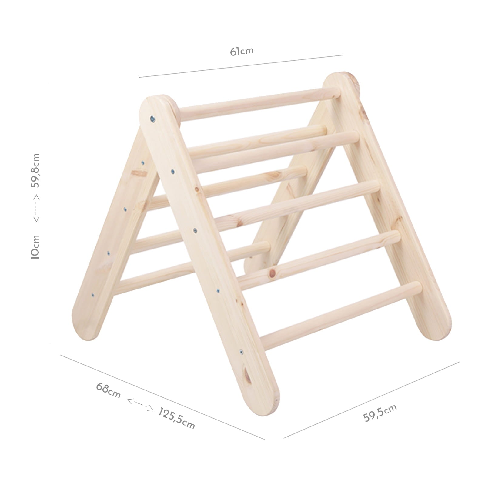 Natuurhouten Ladderhuis Roze Beschermhoes Voor Kinderen by MeowBaby
