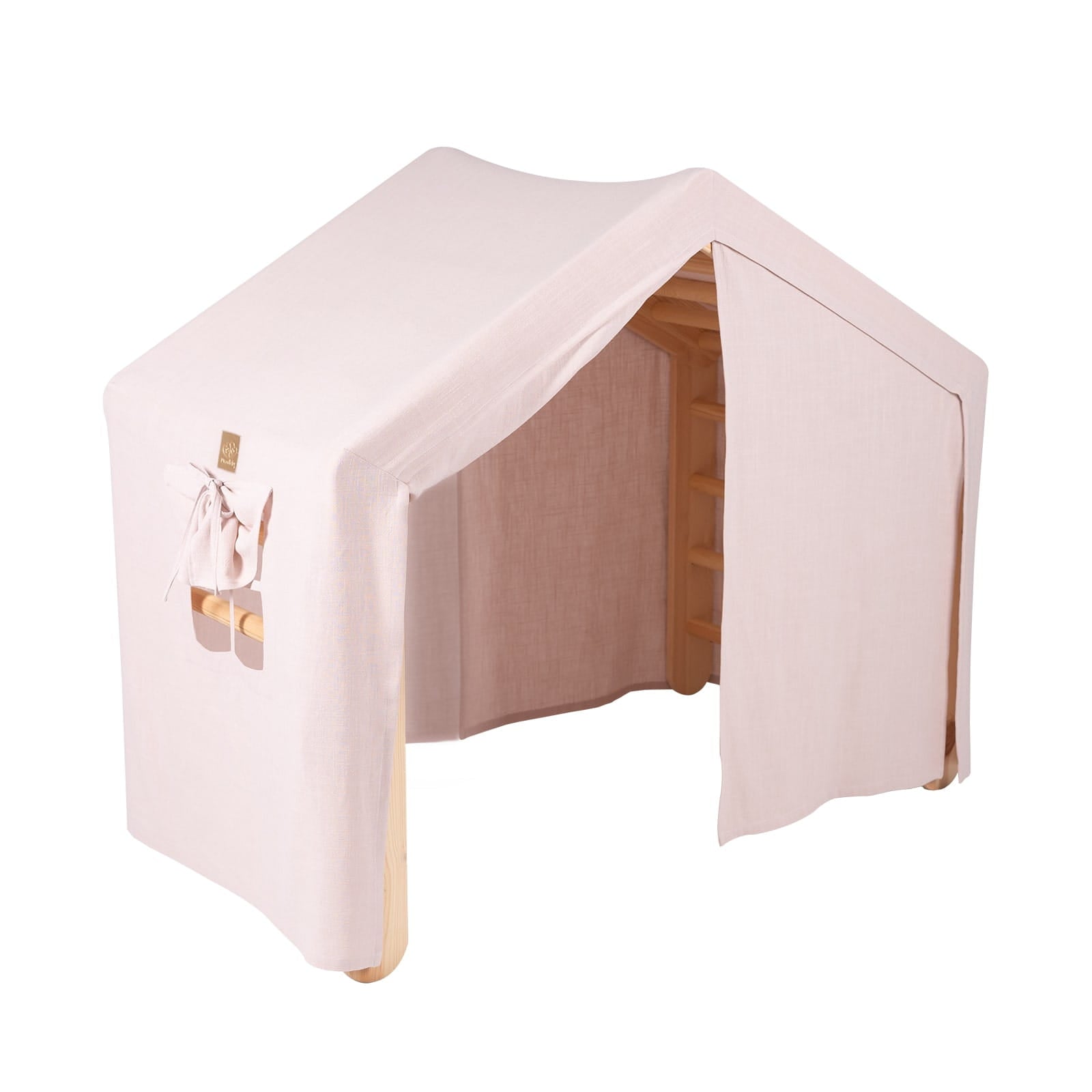 Natuurhouten Ladderhuis Roze Beschermhoes Voor Kinderen by MeowBaby