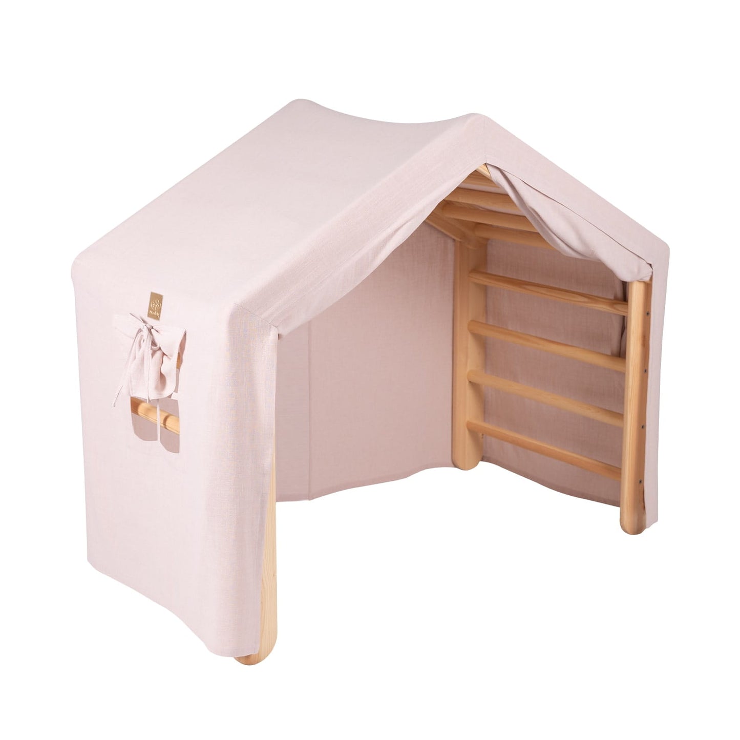 Natuurhouten Ladderhuis Roze Beschermhoes Voor Kinderen by MeowBaby