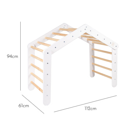 Ladderhuisje Instelbaar Laddersysteem Wit Roze Beschermhoes by MeowBaby
