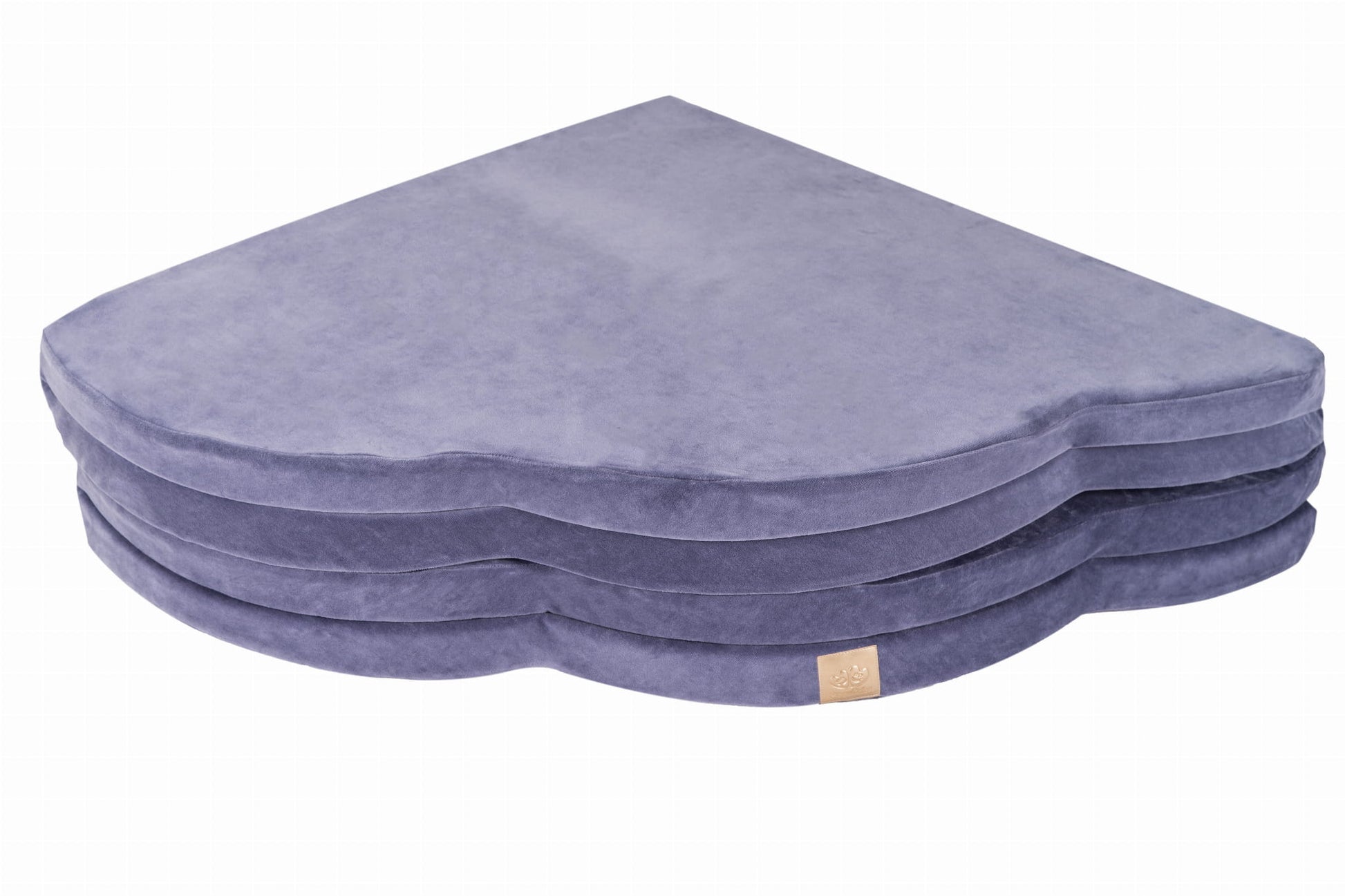 Wolkvormige Speelmat Blauw Grijs Fluweel Comfortabel by MeowBaby