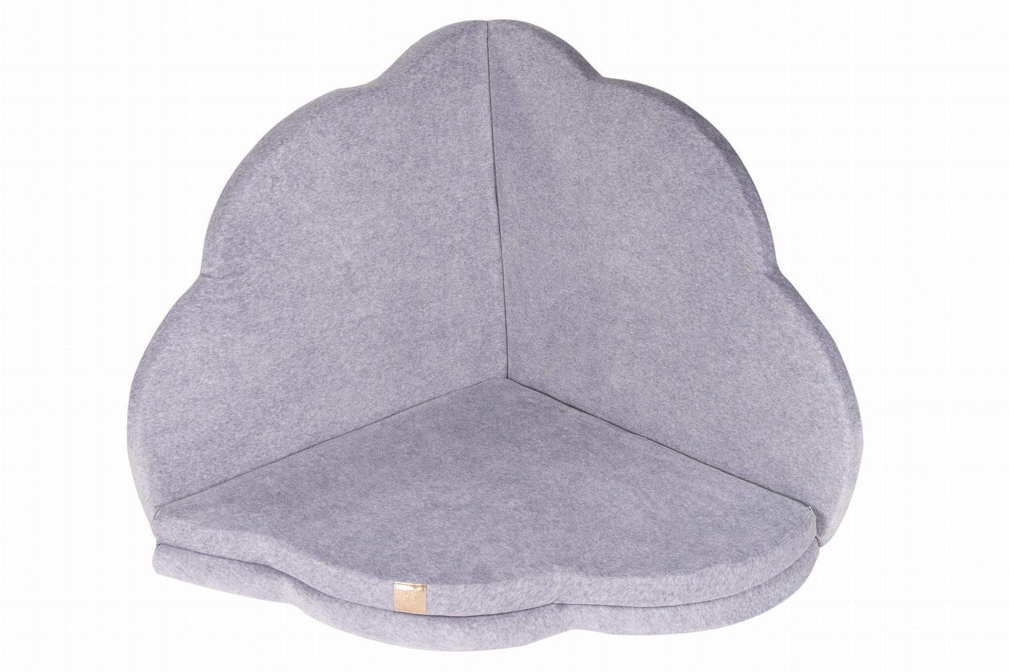 Wolkvormige Speelmat Grijs Fluweel Met Veiligheidsrand by MeowBaby