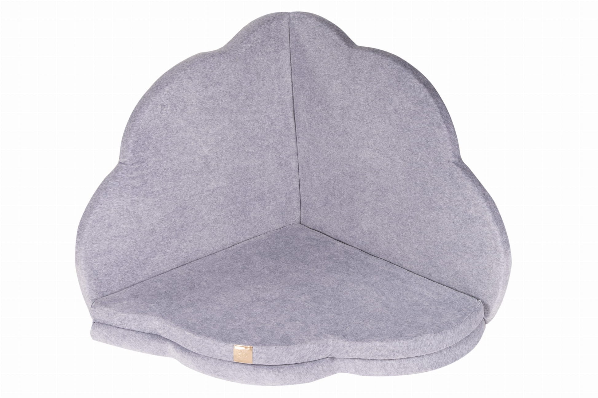 Wolkvormige Speelmat Grijs Fluweel Met Veiligheidsrand by MeowBaby